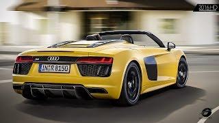 Yellow 2017 Audi R8 Spyder V10 | EXHAUST SOUND + ACCELERATIONS