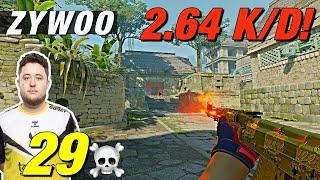 ZywOo INSANE 4k & ACE 29 frags ancient game POV! 