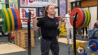 Teen Olympic Weightlifter Broke The Powerlifting Squat Record!