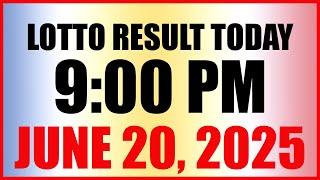 Lotto Result Today 9pm Draw June 20 2025 Swertres Ez2 Pcso