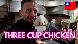 HOW TO MAKE THREE CUP CHICKEN (literally inside a Taiwanese restaurant kitchen) 