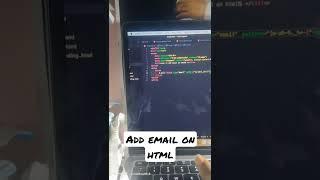 how to add email on html 5 coding for beginners #html #coding #shorts