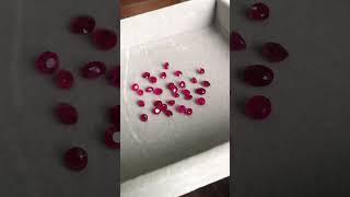 Vivd red Burmese natural rubies #shortd #gemstone