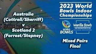 2023 World Bowls Indoor Championships - Mixed Pairs Final - Australia v Scotland 2