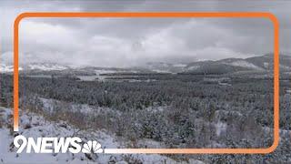 Visitors surprised at Colorado's first snow of the season