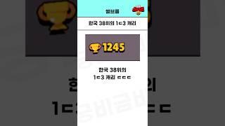 한국 38위의 1ㄷ3 캐리 ㄷㄷ + 김초밥..! #brawlstars