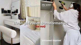 a not so clean girl room transformation || uk