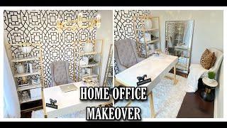 DIY HOME OFFICE MAKEOVER | ROOM TRANSFORMATION