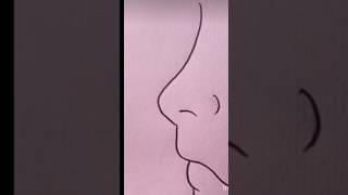 very easy way of drawing |half face drawing @fun with Hassan