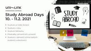 Veletrh Gaudeamus online 10. 2. 2021 - Study Abroad Day 1