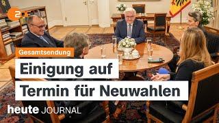 heute journal vom 12.11.2024 Neuwahlen im Februar, EU-Kommission, Shell gewinnt Klimaklage