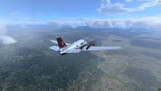 X-plane 12 beta9 - Beechcraft King Air C90B - KELY to KBLH