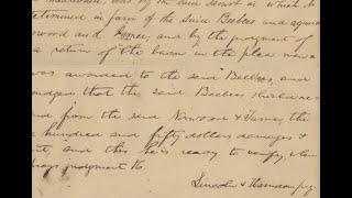 Previously Unknown, Unpublished Autograph Manuscript Shows How Abraham Lincoln Practiced Law