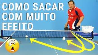 SAQUE PARA BAIXO PROFISSIONAL NO TÊNIS DE MESA-PING PONG