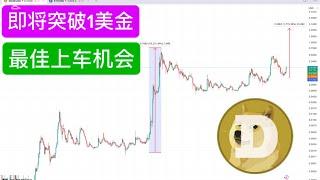 DOGE 2025年大牛市目标价预测：最佳上车机会！狗狗币第二波马上爆发，提前埋伏！目标1美金。2017年涨了196倍，2021年涨了665倍，抓住2025大牛市，实现财富自由，全靠狗狗币！