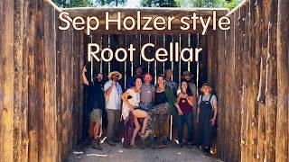 sepp holzer style root cellar