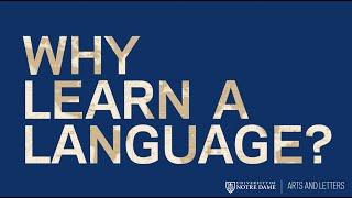 Why learn a language?