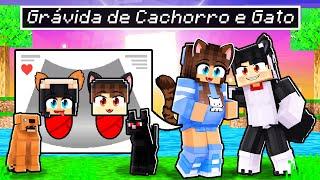 GATA está GRÁVIDA de CACHORRO e GATO no Minecraft ◂Miika▸