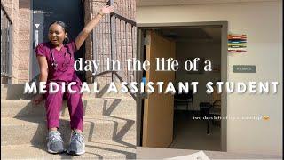 DAY IN THE LIFE OF A MEDICAL ASSISTANT STUDENT| **EXTERNSHIP!