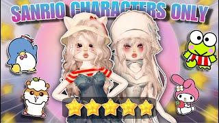 *RECREATING* SANRIO Characters For EVERY Round In Dress To Impress PRO Servers!! (Roblox)