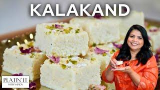 The BEST Kalakand Recipe For Diwali | Indian Kalakand Milk Cake Barfi