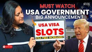  USA Visa Slots Biggest Update | USA Visa Interview and slots | #StudyInUSA 