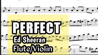 Perfect Flute Violin Sheet Music Backing Track Play Along Partitura