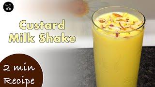 Custard Milkshake | Easy Custard Drink | Custard Recipe | Summer Drink