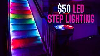 LED Step Lighting in 4 Minutes!!