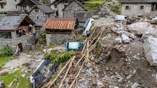 Le impressionanti immagini del Maltempo in Vallemaggia