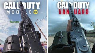 NEW MG42 LMG Comparison in CoD MOBILE vs. CoD VANGUARD