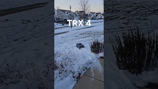 TRX 4 in the snow #rc #crawler #trx4