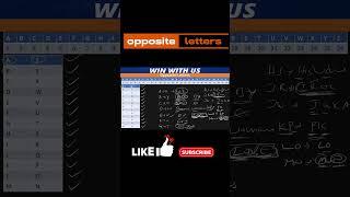 Opposite letters || Reasoning #codingdecoding || P-K Pawan Kalyan