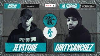 Jeystone vs DirtySanchez ⎪ On Beat Rap Battle @ Berlin ⎪ DLTLLY