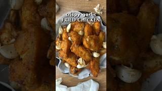 Delicious Crispy Garlic Fried Chicken RECIPE ! #cooking #food #recipe #kitchen