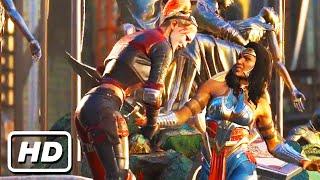 JUSTICE LEAGUE Evil Wonder Woman Stabbing Harley Quinn CINEMATIC SCENE!