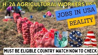 USA Visa APPROVED with H2A Agriculture in Just 30 Days! | MUST BE ELIGIBLE COUNTRY