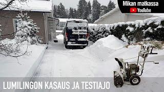 Lumilingon kasaus ja testiajo