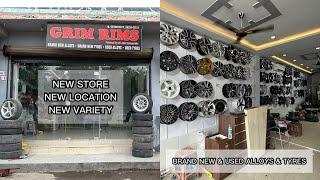 NEW STORE OPENED  GRIM RIMS| BRAND NEW & USED ALLOYS OR TYRES|DELHI JANAKPURI|