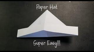 How to make a Paper Hat Super Easy!!!