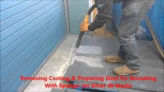 Sponge-Jet Abrasive Blasting at Sharpak, Bridgewater