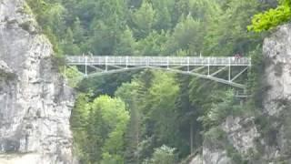 Marienbrücke und Wasserfall bei Neuschwanstein - Mary's bridge and waterfall