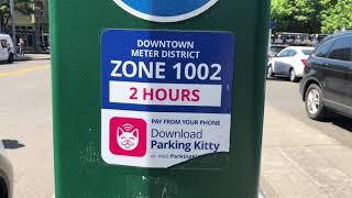 How to use Parking Kitty in Portland for your Vespa scooter!