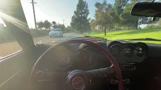 1970 Datsun 240z Series 1 gently sprinting from 0-60 mph