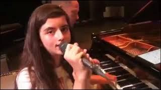 Angelina Jordan - Speak Softly Love (fragment) - rehearsal with piano - rebalanced