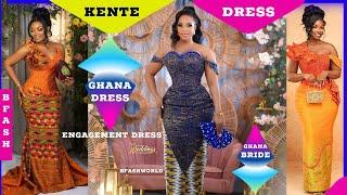 Latest Kente Styles 2024| Ghana Engagement Dresses |Wedding Kente Style for Ghanaian Brides & Ladies