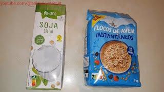 Crownfield LIDL Instant Oat Flakes with Vemondo LIDL Soya Milk: how to