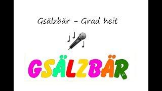 Gsälzbär - Grad heit