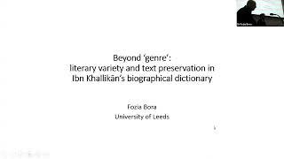 Beyond ‘genre’: literary variety and text preservation in Ibn Khallikān’s biographical dictionary.