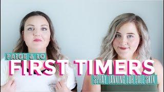 Pale Girl Gets Spray Tanned || FIRST TIMERS